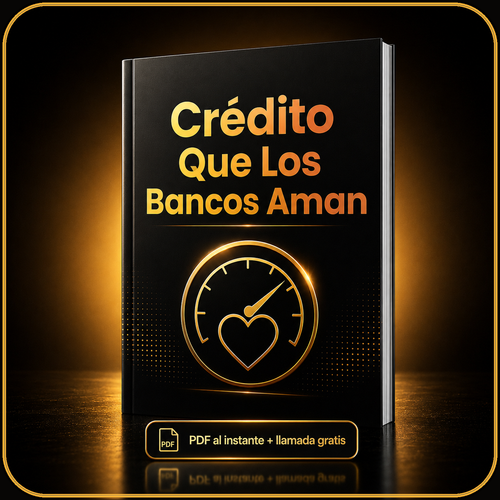 Crédito Que Los Bancos Aman. 20 páginas en palabras simples, 2 hojas para llenar, lista de 90 días. PDF al instante y llamada gratis.